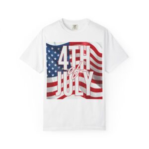 Patriotic 4th of July Unisex T-Shirt, Independence Day Shirt, American Flag Tee, Summer BBQ Outfit, Holiday Gift for Him/Her