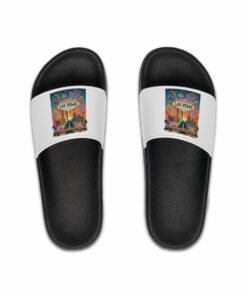 Men's Slide Sandals — Colorful Surf Vibes 'Las Vegas' Graphic Slides